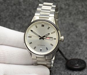 Nowy zegarek męski 41 mm 316L Materiał ze stali nierdzewnej Wysoka jakość W pełni automatyczny ruch mechaniczny Multi Funkcjonalny kalendarz Zegarek męski