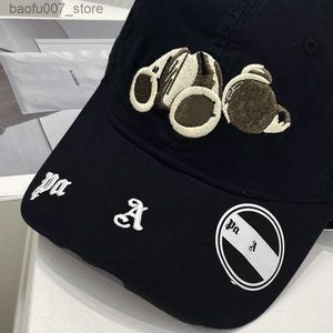 Ball Caps Lüks Tasarımcı Yaz Beyzbol Kapağı Pamuk Çok Boyunca Klasik Stil Erkek ve Kadınlar Çiftler Rahat Nefes Alabilir Spor Seyahati Q240403