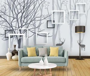 Bakgrundsbilder Moderna tapeter för vardagsrum Minimalistisk trä -TV -bakgrund vägg