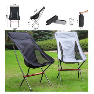 Möbler campingstol utomhus ultralätt fällbara månstolar bärbar aluminiu legering för strandfiske vandring picknick bbq strand vila