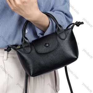 2024 Trendência da moda Crossbody Dumplings Designer Handbag feminino feminino de couro genuíno casual vintage square saco de ombro mensageiro