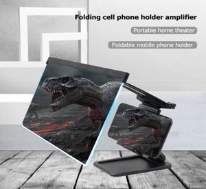 Inch 3D Mobile Phone Screen Magnifier HD Video Stand Bracket With Movie Game Magnifying Folding Desk Holder Cell Mounts Holders4710954