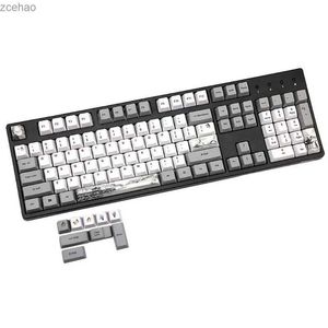 キーボード113キーインクランドスケープキーボードカバーOEM PBT ANISレイアウトキーボードカバー完全セットのメカニカルキーボードカバーPBT染料キーボードCoverl2404