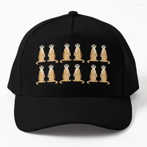 Ball Caps Meerkat wzór - urocza kreskówka meerkats I Love Baseball Cap Anime Hat Man for the Sun Mens Tennis Women's