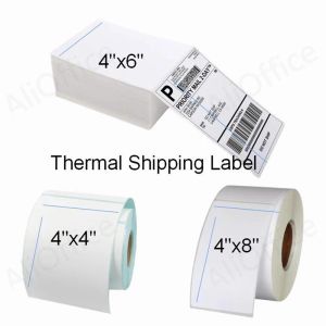 Pinselversandetikett für den Thermo -Etikettdrucker 4x6 100x150 100x200 100x180 Aufkleber für den Zebra -Etikett Maker Barcode DHL Ups Shopify Label