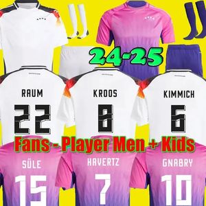 2024GermanysDeutschs Fußballtrikots MUSIALA MULLER HAVERTZ WIRTZ KROOS KIMMICH GNABRY WERNER SANE REUS GOTZE 24 25 Herren- und Kinder-Fußballtrikotuniform