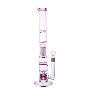 17" Glass Bong Perc Bong Glass Smoking Water Pipe Birdcage Hookahs Big Bongs US