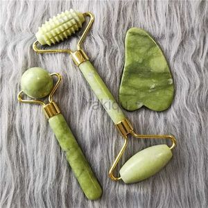 Massage Stones Rocks Massageador de rolos naturais para face gua sha jade roller massagem raspador facial guache de emagrecimento corpo cuidar de pele levantando ferramentas guasha 240403