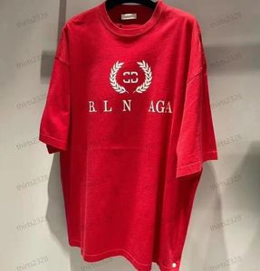 Summer Mens T-Shirt Erkek ve Kadın Moda Gevşek Pamuk Kısa Kollu UNISEX BASKI TASARIMCI MARKA T-SHIRT