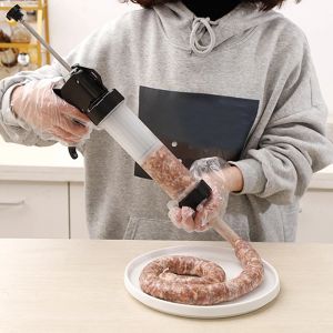 Hausgemachte Wurst Stuff Fleischfüller Maschine 1Set Wurst Gadgets Küchenwerkzeuge Wurst Spritzen Handbuch Wursthersteller