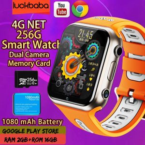 Android 9.0 Smart 4G GPS Tracker Locate Kid estudantes homens Câmera dupla SOS Voice Call Monitor SmartWatch Google Play Play Play Watch