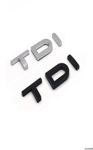 Chrome czarne litery TDI Trunk Lid Fender Odznaki Emblematyczne Emblematyka dla A3 A4 A5 A6 A7 A8 S3 S4 R8 RSQ5 Q5 SQ5 Q3 Q7 Q7 Q7 Q7 q84289123