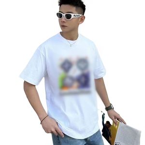 Luksusowa marka T Shirt Europe America Mens T Shirt Designer Marka Odzież Okoła szyi Wysoka jakość krótkiego rękawa rozmiar