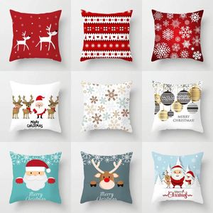 Poduszka świąteczna okładka kreskówka Santa Claus Cute Elk Decoration Pillowcase