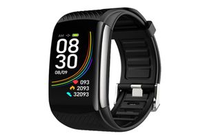 6 cores c6t smartwatch rastreador de fitness esporte pulseira freqüência cardíaca pressão arterial monitor inteligente saúde pulseira termômetro temperat5190462