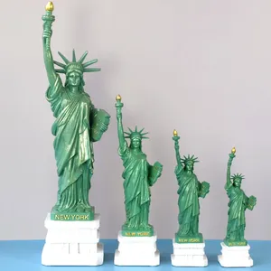 Estatuetas decorativas American USA York Resin estátua de modelo de deusa livre de modelos Decorações de mesa de mesa Crafts escultura