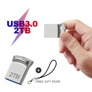 Super Mini USB 3.0 2TB Silver CLE USB Drives 1TB Drive Pióro Pióra Drive 512G Type C Pendrive USB Memoria Stick Bezpłatna wysyłka