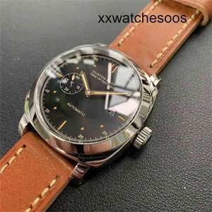 Top Clone Men Sports Watch Panerais Luminor Automatisk rörelse 44mm Black Dial Seagull Movement Watch 316L Rostfritt stål Vattentät 7J24