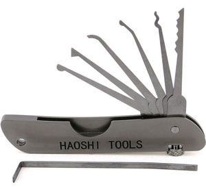 Haoshi Jackknife Lock Picking Set Portable Multitool Pick Set i din Pocket Keychain Lock Pick Set för 6560167