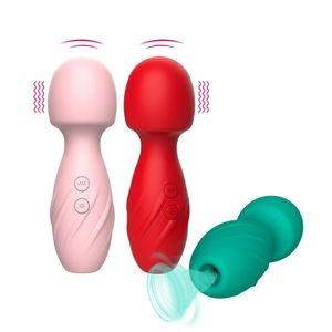 Sexleksaker klitoris sucker vibrator klitoris stimulering 2 i 1 g plats vibratorer för kvinnor nöje, vuxna sexleksaker med 10 vibrationslägen