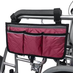 1pc Walker Electric Scooter Wheelchair Armrest Side Storage Bag Seat Armrest Storage Bag