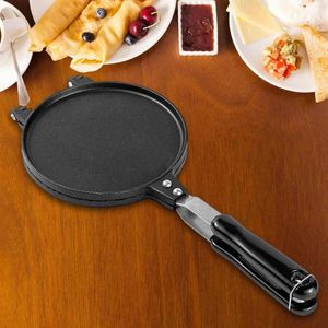 Moldes de cozimento Rolo de ovo Waffle Maker Easy Clean Press Placa Leve Pan para Lanche Stand Bolo Loja Restaurante Cozinhar Cozinha