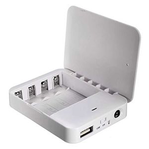 Phone Power Cell Banks Portable USB Bank Charger Bateria da caixa de embalagem externa Emergência 4x AA para iPhone 2445
