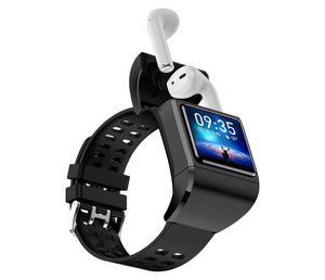 2 em 1 Android Smart Watch TWS Bluetooth ECG Freqüência cardíaca Faixa de pressão arterial Rastreador de fitness Touch Display iOS sem fio Earbuts4493000