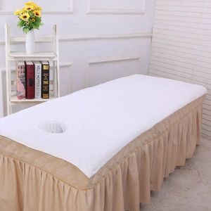 Handduk 80x180 cm Superfine Fiber Soft Beauty Salon Bath Bed With Hole Massage Sheet Physioterapy