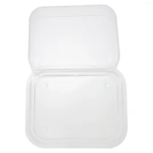 Prato de caixa de manteiga de pratos com tampa Crise Mini Home Tableware Douther Acrylic Sobersert Server