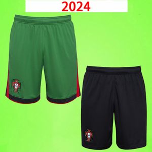 2024 2025 Portugal Ronaldo Soccer Shorts Men fans version Fotbollsbyxor Bernardo B.Fernandes Pepe G.Ramos Deco Rui Costa R.Leao Figo R.Leao Palhinha Home Away Green