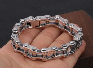 Bangles 45g78g 925 Sterling Silver Biker Bicycle chain bangle Bracelet men's gift jewelry 20cm A4611