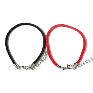 Link Armbänder 2024 Nylon Armband Seil FÜR Frauen Männer Liebhaber Armband Transfer Perlen Schmuck