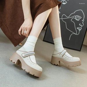 Klädskor krasovki 7cm strass kvinnor sandaler krok glider äkta läder comfy lady mary jane sommar ihålig plattform kil lyx