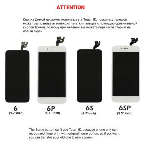 İPhone 6 6s için LCD ekran Plus 6p 6sp ekran Tam Set Değiştirme Kiti Dokunmatik Sayılaştırıcı Ön Kamera ile Komple Montaj