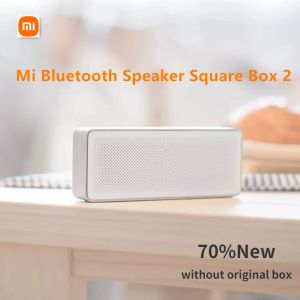 Högtalare 70% Ny Xiaomi Mi Bluetooth Square Box Högtalare 2 Stereo Portable V4.2 Högupplöst Ljudkvalitet för smart hemliv ingen låda