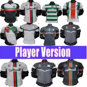 2024 2025 CD Palestino Hot Selling Versione giocatore Maglie da calcio Carrasco Cornejo Salas Davila Farias Allona 3a 24 25 Shirt da calcio Palestina