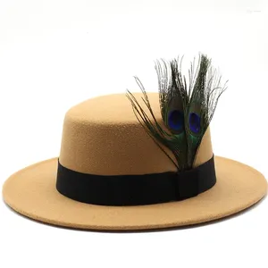 Beralar Vintage domuz turtası şapkası Erkekler, tüylü beyefendi kapağı ile fedora fedora trilby caz şapkaları