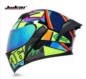 Jiekai Jiekai Motocicleta Electric Capacete Homens e Mulheres Cobertão Antifog Antifog Racing Capacete Full Sports Sports Sports Locomotive Helmet 8170214