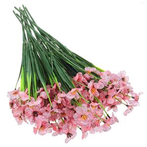 Decorative Flowers 8 Pcs Wedding Bouquets For DIY Violet Artificial Astetic Room Decor Party Props Picks Astheticroom