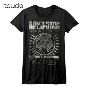 Journey DonT Stop Believing WomenS T Shirt Detroit Tour 1986 Concert Unisex TShirt S5Xl Xs5Xl Custom Gift 240403