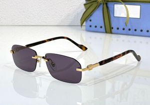 Musterlinse Sonnenbrille hat Mode Sonnenbrille Marke Designer Männer Frauen GG1221S Pilot Acetate Persönlichkeit Klassische Outdoor -Fahrstar Luxus Sonnenbrille