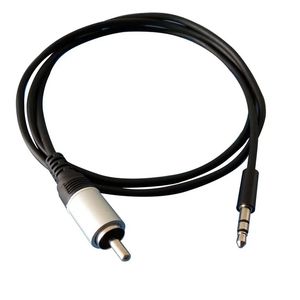 3,5 mm para RCA Single Lotus Cable 1 metro Cabo de áudio 3.5 masculino para RCA Cabo macho para alto -falante de TV DVD Adaptador de conexão de DVD