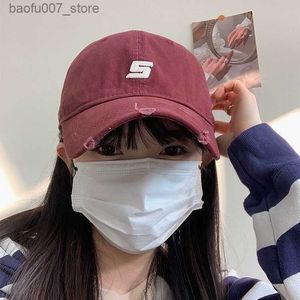 Boll Caps Baseball Hat Womens 2024 Letter Ins Version Versatile Small Soft Top Trendy Brand Duck Tongue Hatq240403