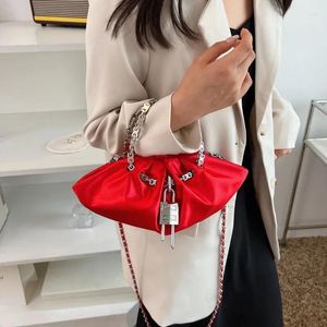 Hobo Luxury Designer Handbag Silk Folds Chain Shoulder Bag Dumpling Shape Crossbody Bags And Purse Totes Ladies Messenger