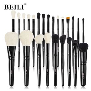 Beili Makeup Brushes مجموعة 3-24pcs مؤسسة احترافية كبيرة للعيون البودرة الكنتور فرشاة الشعر الاصطناعية أدوات 240327