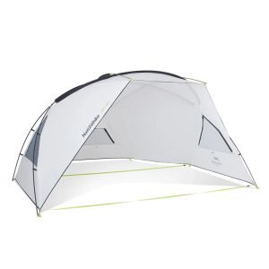 シェルターNatureHike Gnie Beach Awning UPF40+ Antiuv Sunscreen Beach Sun Shelter Large Party Tent Sand Free Play Canopy for BBQ Picnic