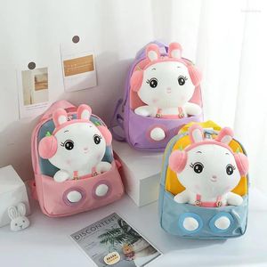 School Bags Children's Plush Cartoon Animal Kindergarten Baby Schoolbag Cute Kawaii Girls Backpack Small Shoulder Bag