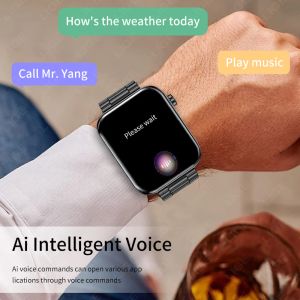 2024 Bluetooth Call Smart Watch Custom Watch Face Men's Watches Antistatic Waterproof Men Smartwatches Health Monitor för Xiaomi