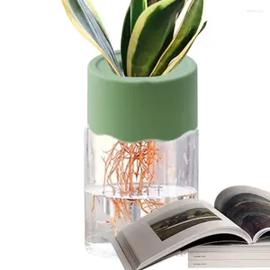 Vaser liten inomhus växtkruka runda förökande burk kvinnor män hydroponiska enkla krukor för växter kompakt